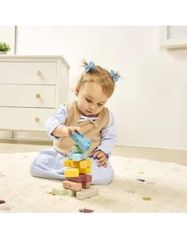 Miniland mīkstie attīstošie bloki Soft Animal Blocks