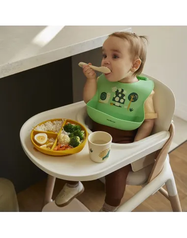 Miniland silikona trauku komplekts Garden