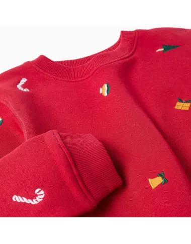 Sarkans Ziemassvētku džemperis bērniem (3/4-13/14)