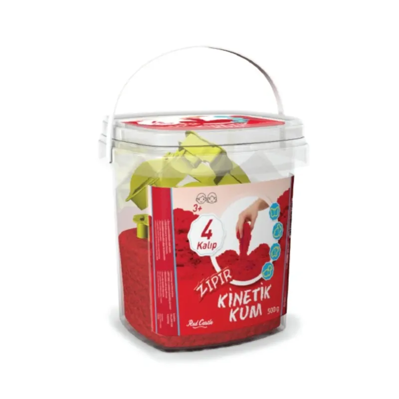 Red Castle kinētiskās smiltis, sarkanas (500 g)