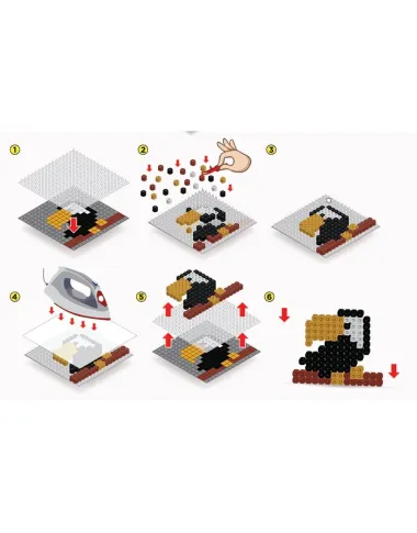 Red Castle lyginamų karoliukų mozaika  Safaris rinkinys vaikams