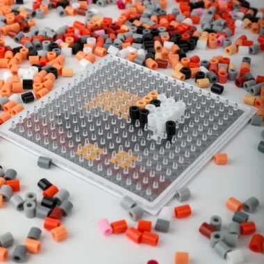 Pixel karoliukai su safario gyvūnėliais