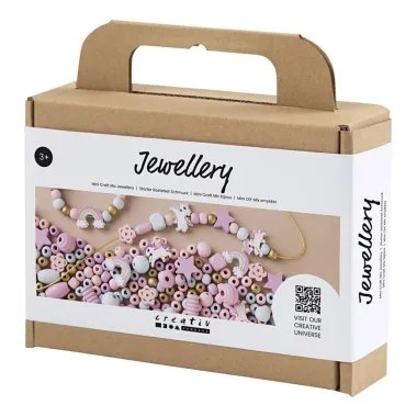 Creativ papuošalų gaminimo rinkinys pastelinių spalvų