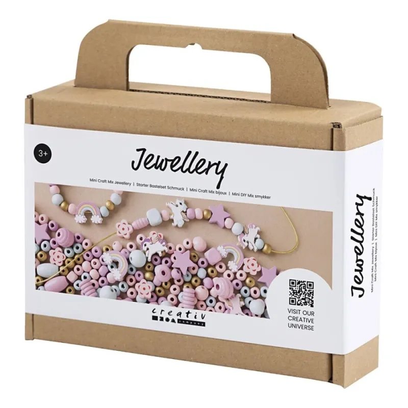 Creativ papuošalų gaminimo rinkinys pastelinių spalvų