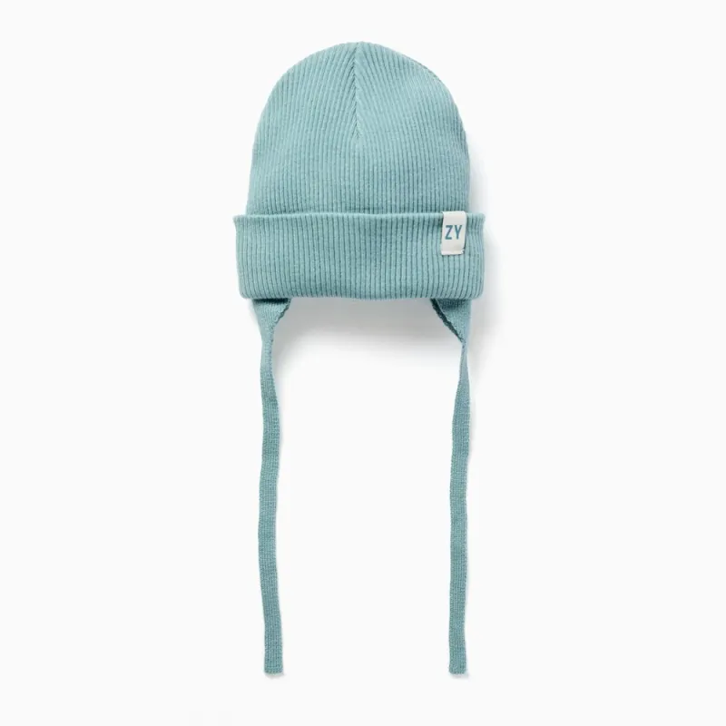 ZIPPY gaiši zila cepure ar šņorēm (48 cm)