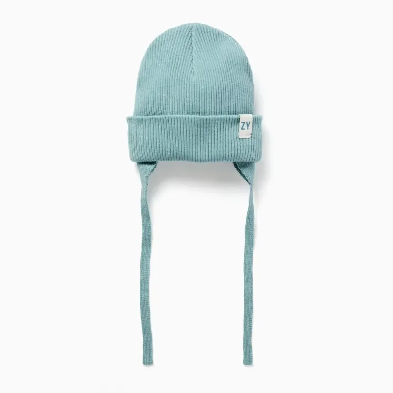 ZIPPY gaiši zila cepure ar šņorēm (48 cm)