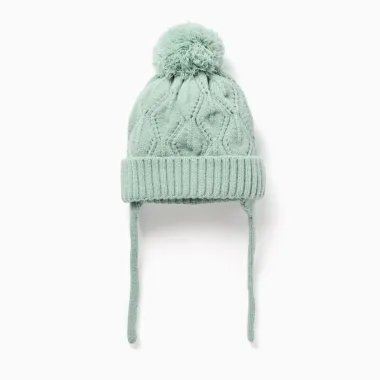 ZIPPY zaļa cepure ar šņorēm (48 cm)