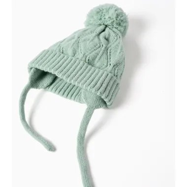 ZIPPY zaļa cepure ar šņorēm (48 cm) | Lapute.lt