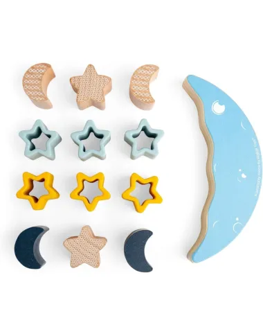 Mėnulio ir žvaigždžių formos Bigjigs balansinis žaidimas Mėnulio ir žvaigždžių formos Bigjigs balansinis žaidimas