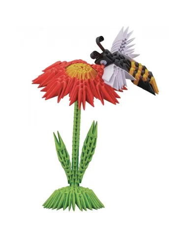 Creagami 3D origami S rinkinys Bitė su gėlyte