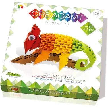 Creagami 3D origami S rinkinys Chameleonas - pakuotė