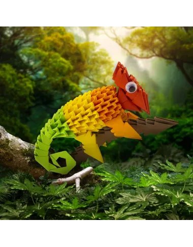 Creagami 3D origami S rinkinys Chameleonas Creagami 3D origami S rinkinys Chameleonas