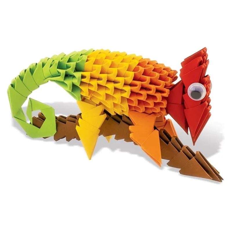 Creagami 3D origami S rinkinys Chameleonas