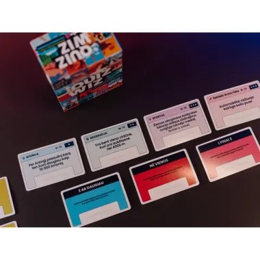 Stalo žaidimas Quizwiz - klausimų apie skirtingas šalis viktorina