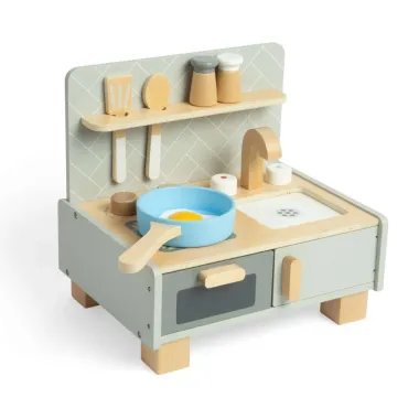 Bigjigs mini koka bērnu virtuvīte