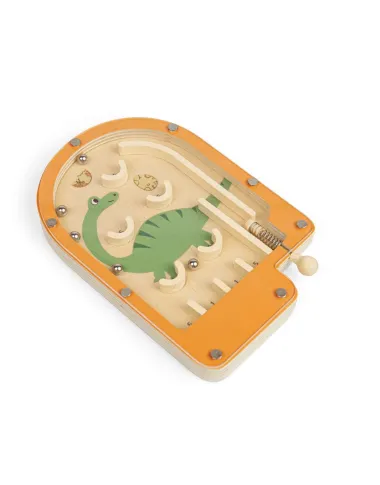 Bigjigs medinis mini pinbolas Dinozauras