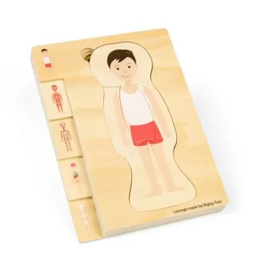 Medinė žmogaus kūno dėlionė nuo 3 metų