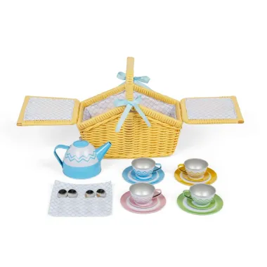 Bigjigs pītā tējas groza komplekts (18 daļas) | Lapute.lt