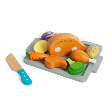 Bigjigs koka griežojamā vista ar dārzeņiem | Lapute.lt