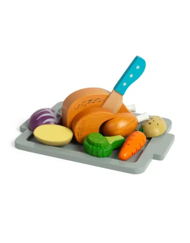 Bigjigs koka griežojamā vista ar dārzeņiem