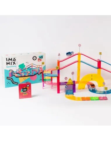 Imanix magnētiskā konstruktoru trase (105 detaļas) Imanix magnētiskā konstruktoru trase (105 detaļas)