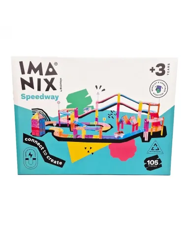 Imanix magnetinio konstruktoriaus trasa (105 el.) Imanix magnetinio konstruktoriaus trasa (105 el.)