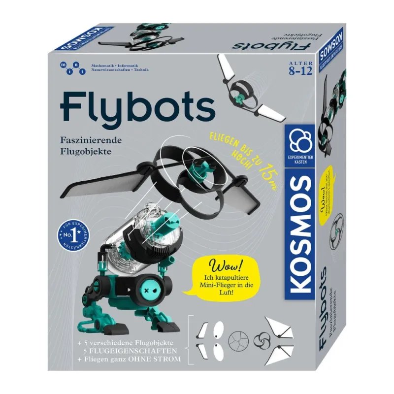 Kosmos STEM robotas FLYBOTS - pakuotė