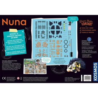 Kosmos edukacinis rinkinys surenkamas Robotas NUNA - visas turinys