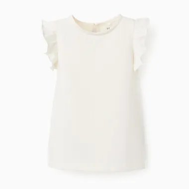 ZIPPY balti marškinėliai mergaitei (3/4-13/14 m) iš priekio