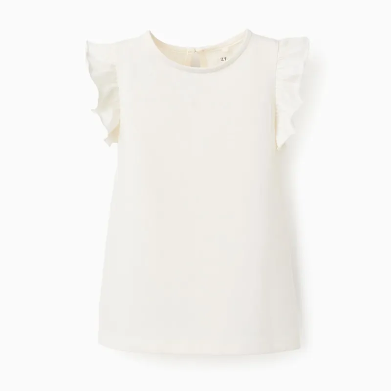 ZIPPY balti marškinėliai mergaitei (3/4-13/14 m) iš priekio