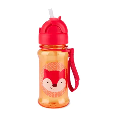 Vaikiška gertuvė su šiaudeliu Lapiukas, 355 ml - atidarytos vaizdas