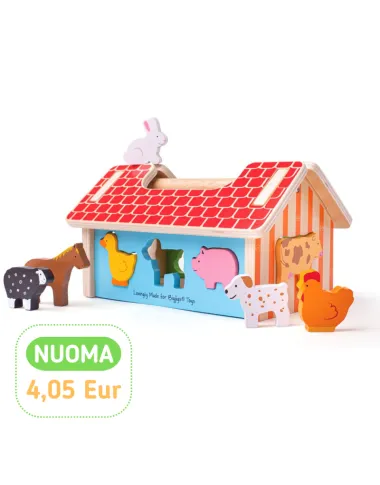 Bigjigs koka figūru šķirotājs - Koka rotaļlietas - Lapute.lt