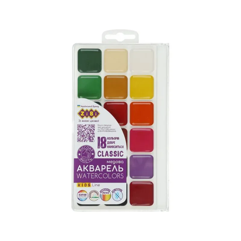 Classic Kids akvareļspalva (18 spl) - Rakstāmlietas bērniem - Lapute.lt