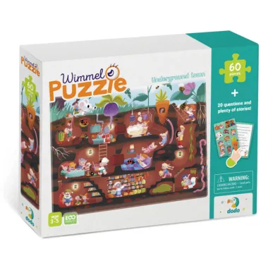 Dodo Wimmel puzle bērniem Underground City - Puzles bērniem no 3 gadiem - Lapute.lt
