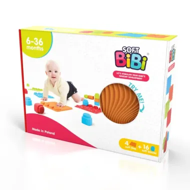 Sensorais celiņš Soft Bibi ar klucīšiem (20 el.)