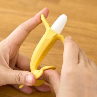 EdisonMama graužamā rotaļlieta mazuļiem Banāni plus | Lapute.lt