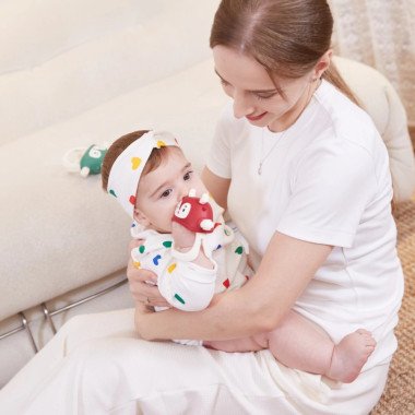 Smily Mia graužamā rotaļlieta mazuļiem Briedis, sarkana | Lapute.lt