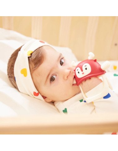 Smily Mia kramtukas kūdikiams Elniukas, raudonas Smily Mia kramtukas kūdikiams Elniukas, raudonas