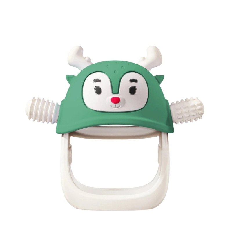 Smily Mia graužamā rotaļlieta mazuļiem Brieži, zaļa