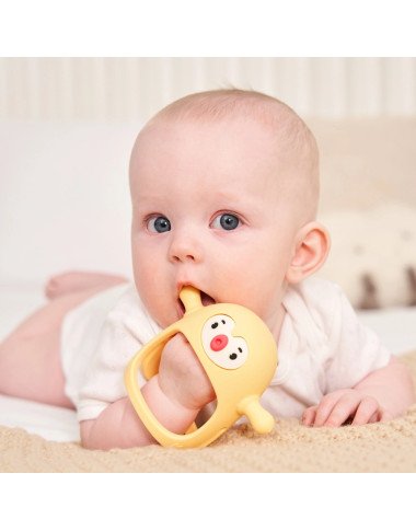 Smily Mia kramtukas kūdikiams Pingvinas, geltonas