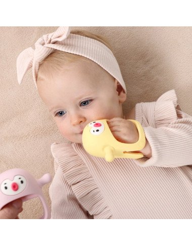 Smily Mia zobu birste Pingvīns, dzeltena