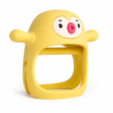 Smily Mia kramtukas kūdikiams Pingvinas, geltonas - šonu