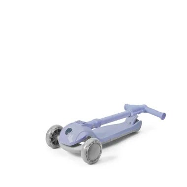 Sulankstomas vaikiškas paspirtukas, levandų spalvos