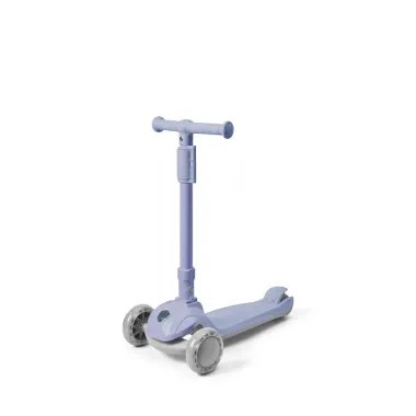 Vaikiškas violetinis paspirtukas su reguliuojama rankena