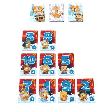 Linksmas šeimos žaidimas Duck & Cover su mielais ančiukais