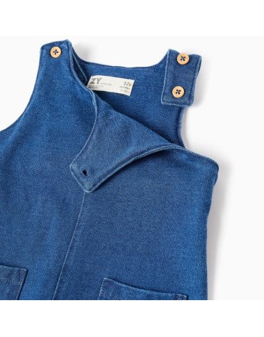 Džinsa imitācijas kombinezons ar bodiju zīdainim (0/1–9/12 mēn.) Džinsa imitācijas kombinezons ar bodiju zīdainim (0/1–9/12 mēn.)