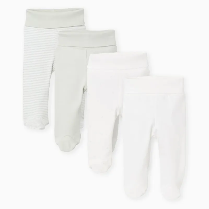 Zaļganu biksīšu komplekts zīdainim (4 gab., 0/0–6/9 mēn.) Zaļganu biksīšu komplekts zīdainim (4 gab., 0/0–6/9 mēn.)