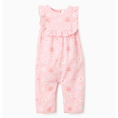 ZIPPY medvilninis kombinezonas mergaitei su gėlių raštu