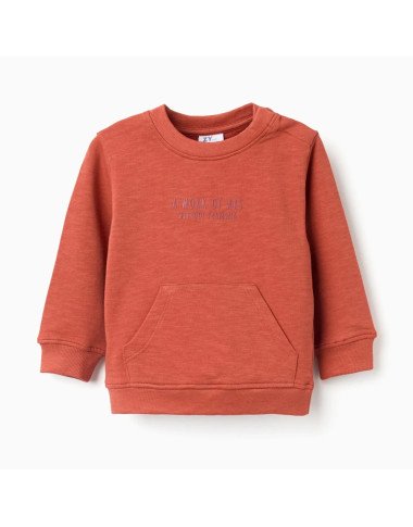 Oranžs kokvilnas džemperis (6/9–24/36 mēn.)