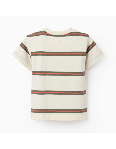 ZIPPY dryžuoti medvilniniai marškinėliai berniukui ZIPPY dryžuoti medvilniniai marškinėliai berniukui